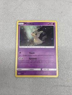 Mimikyu - SM29 - Pokemon Sun & Moon Promo Holo Rare Card LP With Super Swirl - Image 1
