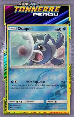 Otaquin Reverse - SL08:Tonnerre Perdu - 64/214 - Carte Pokemon Neuve Francaise - Image 1