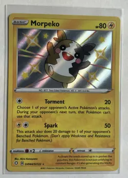 Pokemon TCG Morpeko SV044/SV122 Shining Fates: Shiny Vault Holo Mint/Near Mint - Image 1