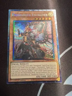 YuGiOh Fiendsmith Engraver | RA04-EN049 | Collectors Rare | American 1st - Image 1