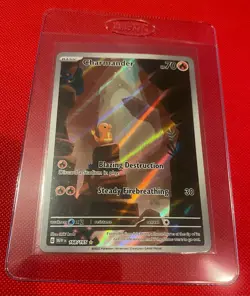 Pokemon NM Charmander Scarlet & Violet 151 Holo IR Full Art Card 168/165 - Image 1