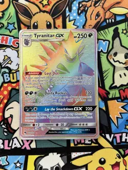 Tyranitar GX 223/214 Lost Thunder, Secret Rare Holo Pokemon Card - Mint - Image 1