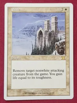 Magic The Gathering 6TH EDITION EXILE white card MTG SIXTH - Image 1