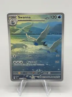 Pokemon TCG White Flare Swanna Illustration Rare Card 110/086 NM Condition - Image 1