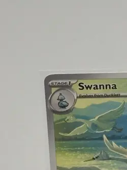 Pokemon TCG White Flare Swanna Illustration Rare Card 110/086 NM Condition - Image 2