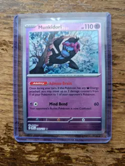 Pokemon TCG Munkidori Pokeball Card 044/131 Prismatic Evolutions Rare Foil Holo - Image 1