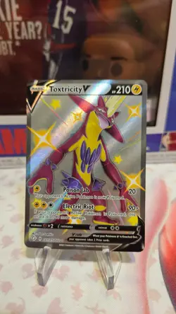 2021 Toxtricity V Shiny SV112/SV122 Full Art Shining Fates Pokemon Card - Image 1