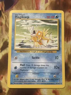 Magikarp 35/102 Base Set Pokemon Card Mp - Image 1
