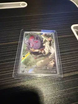 Pokemon TCG N's Zorua SVP 189 Black Star Promo Card NM (Journey Together ETB) - Image 1
