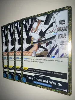 OP03-057 Three Thousand Worlds X4 Playset PRB01 Jolly Roger One Piece Card Game - Image 3