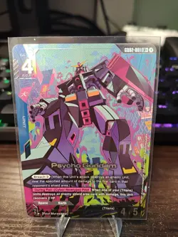 Gundam Card Game Unit Card GD02-001 LR+ Psycho Gundam - Image 1