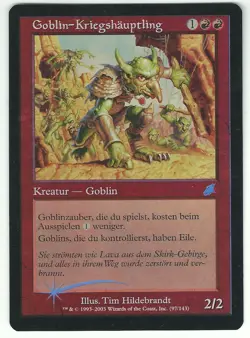 FOIL Goblin-Kriegshauptling / Goblin Warchief - SCOURGE - deutsch (good +) - Image 1