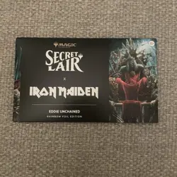 Magic MTG Secret Lair Iron Maiden Eddie Unchained Rainbow Foil Sealed New - Image 1