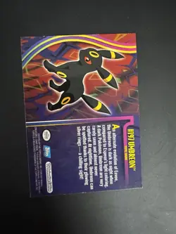 Pokemon 2001 Topps Umbreon #197 Blue Logo - TV Animation Vintage LP - Image 2