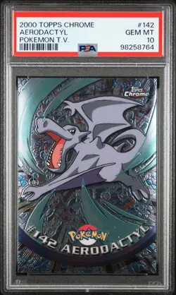 PSA 10 2000 Topps TV Chrome Aerodactyl 146 Pokemon Card - Gem Mint! - Image 1