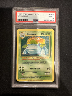 2023 Pokemon CLV EN Holo Venusaur #003/034 - PSA 9 - Image 1