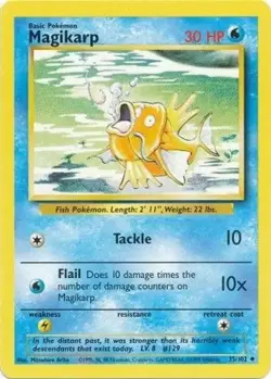 Pokemon TCG - 1x MP Magikarp - Base Set (35/102) x1 - Image 1