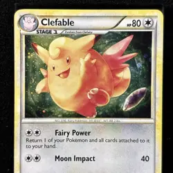 Clefable 1/95 Call of Legends HGSS Holo Rare HeartGold SoulSilver Pokemon TCG - Image 3