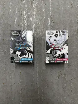 Pokemon TCG Scarlet and Violet Black Bolt and White Flare Booster Bundle New - Image 1