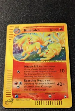 Pokemon AQUAPOLIS - #H19/H32 Ninetales - Holo - ENG - HP/DMG - Image 3