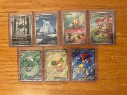 Pokemon Black Bolt & White Flare Illustration Rare & Ultra Rare Lot of 7 - NM - Image 1