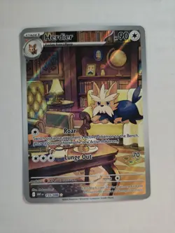 Pokemon TCG Herdier White Flare Illustration Rare 155/086. Near Mint Or Better - Image 2