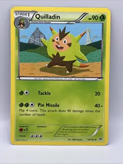 Pokemon TCG Quilladin 10/162 Breakthrough Regular Uncommon - Image 1