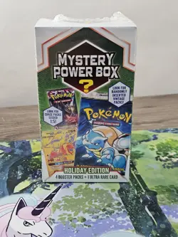 Pokemon Mystery Power Box - Holiday Edition - Walmart 2022 NEW Sealed VTG Chase - Image 1