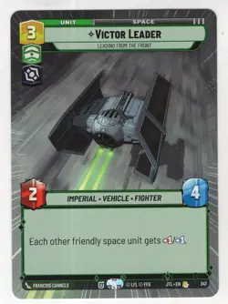 Star Wars Unlimited JTL Hyperspace Card #347 Victor Leader - Image 1
