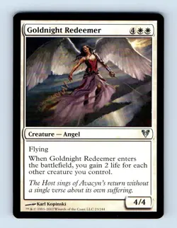 2012 Avacyn Restored Goldnight Redeemer MTG / Magic the Gathering #23 - Image 1