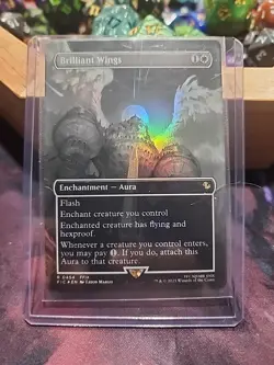 Brilliant Wings (Borderless) Commander: Final Fantasy Foil - Image 1