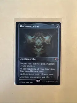 MTG The Immortal Sun CMM 0608 M NM FOIL Etched - Image 1