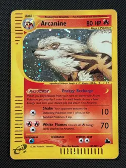 Pokemon Cards Arcanine H2/H32 WOTC Skyridge Holo Rare HP - Image 1