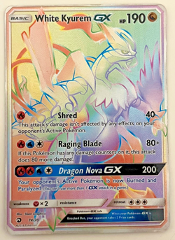 White Kyurem GX (Secret) 74/70 Pokemon Dragon Majesty Holo - MP - Image 1