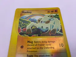 Pokemon Card - Reverse-Holo Mankey 92/147 Aquapolis *MP* e-Card Common - Image 3
