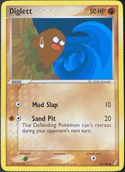 Diglett 50/100 Crystal Guardians Regular - Pokemon Card - Image 1