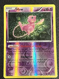 Pokemon Mew Reverse Holo XY Fates Collide 29/124 LP - Image 1