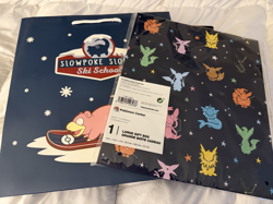Pokemon Eevee Constellations Large Gift Box & Slowpoke Holiday Large Gift Bag - Image 1