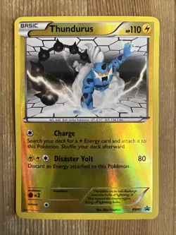 Pokemon TCG Thundurus BW41 Reverse Holo Rare Black Star Promo LP - Image 1