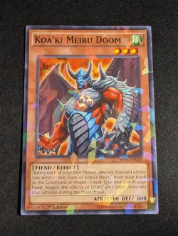 Yugioh - Koa'Ki Meiru Doom BP03-EN058 1st Edition Shatterfoil Rare NM - Image 1