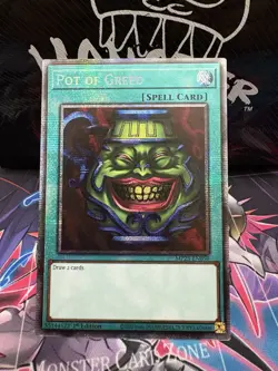 YU-GI-OH Pot of Greed Starlight Rare 1st Edition MP25-EN050 - Image 1