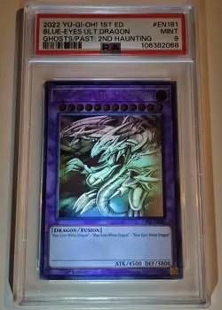 2022 YU-GI-OH! Blue Eyes Ultimate Dragon GFP2-EN181 GHOST RARE PSA 9 - Image 1