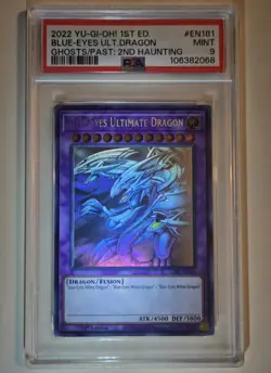 2022 YU-GI-OH! Blue Eyes Ultimate Dragon GFP2-EN181 GHOST RARE PSA 9 - Image 2
