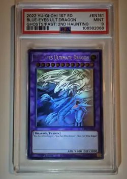 2022 YU-GI-OH! Blue Eyes Ultimate Dragon GFP2-EN181 GHOST RARE PSA 9 - Image 3