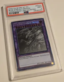 2022 YU-GI-OH! Blue Eyes Ultimate Dragon GFP2-EN181 GHOST RARE PSA 9 - Image 5