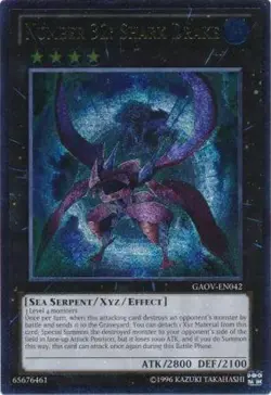 Number 32: Shark Drake - GAOV-EN042 - Ultimate Rare - Unlimited Edition - Damage - Image 1