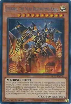 Yugioh! Jizukiru, the Star Destroying Kaiju (Silver) - BLC1-EN036 - Ultra Rare - - Image 1