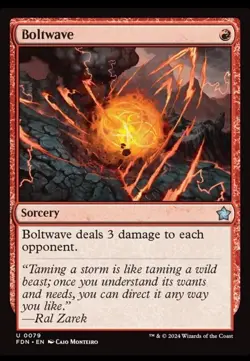Magic MTG Tradingcard Foundations 2024 Boltwave 79/730 - Image 1