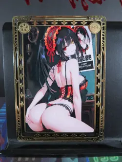 Kurumi Tokisaki Date a Live MR Gold Metal Collectible Card Anime Goddess Waifu - Image 1