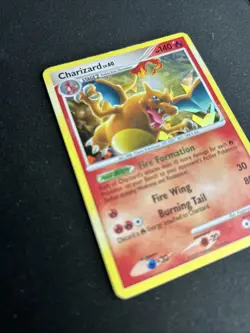 Pokemon TCG Charizard Lv60 Platinum Arceus Holo Card 1/99 Cracked Ice Rare - Image 2